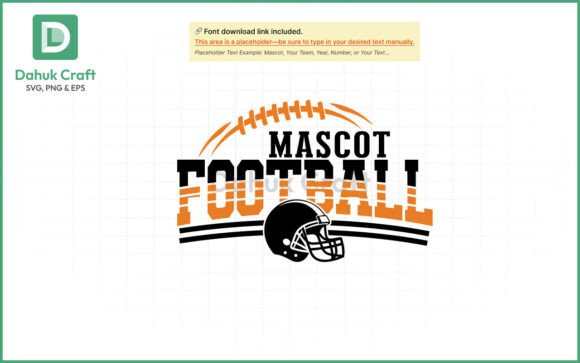 Download Mascot Football SVG PNG and EPS - Premium Bundle